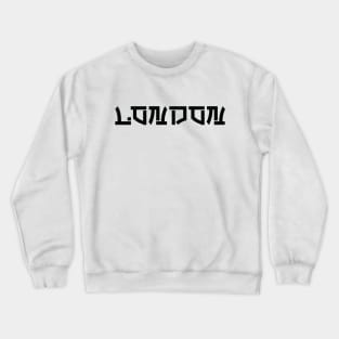 London Black Crewneck Sweatshirt